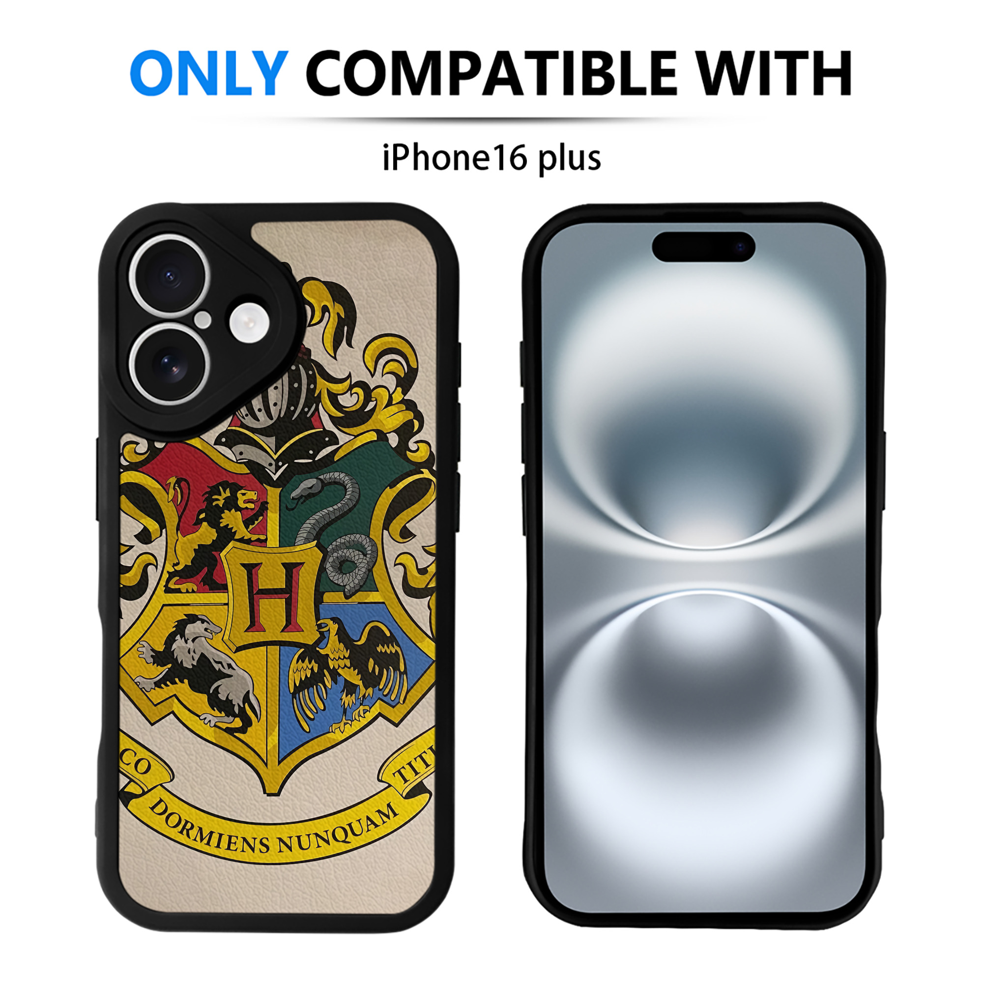 （画像用） Harry Potter ハリー・ポッターシリーズ 【iPhone 16シリーズ対応】シリコンスマホケース（レザー調） 材質：シリコン